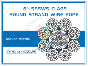 8×55SWS Class Round Strand Wire Rope