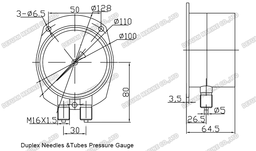 Special Pressure Gauges-DEYUAN MARINE8
