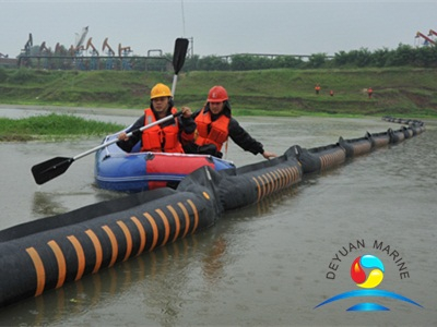 River Inflatable Rubber Oil Containment Boom
