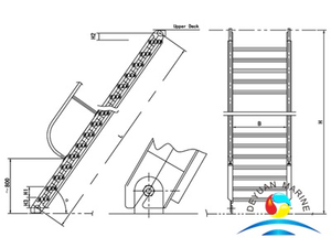 Model A&Af Engine Room Inclined Ladder