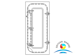 Marine BA Type Steel Semi-watertight Door For Boat