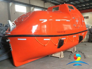 SOLAS 5M Totally Enclosed Lifeboat And Rescue Boat Complete with Davit and Certification